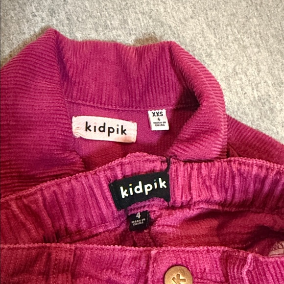 kidpik Fuchsia Jean Jacket and Skirt Set - Picture 3 of 8